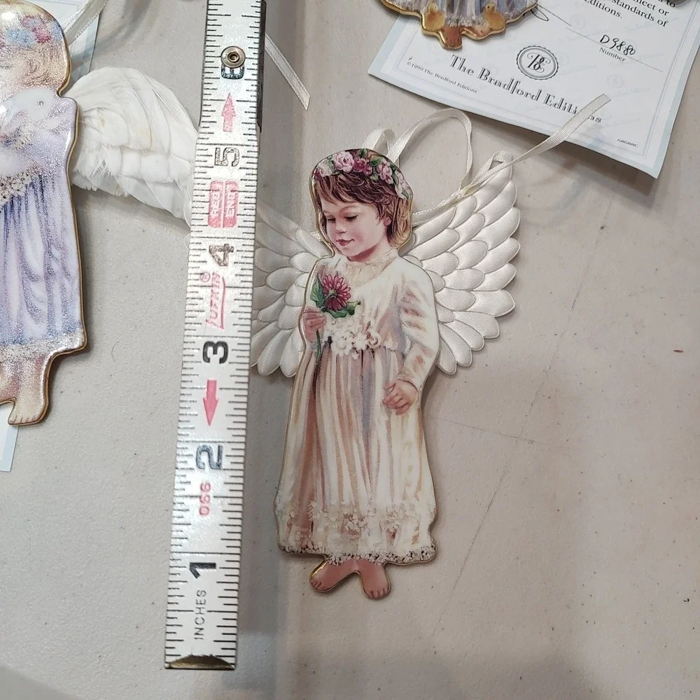 Bradford Edition Heaven's Little Angels 7‎ Ornaments Certificate Of Authenticity